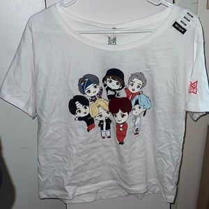 Hot Topic BTS TinyTan Cropped Shirt